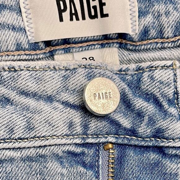PAIGE Stella Straight Jeans in Gnarly Destructed Size 28 - Picture 10 of 16